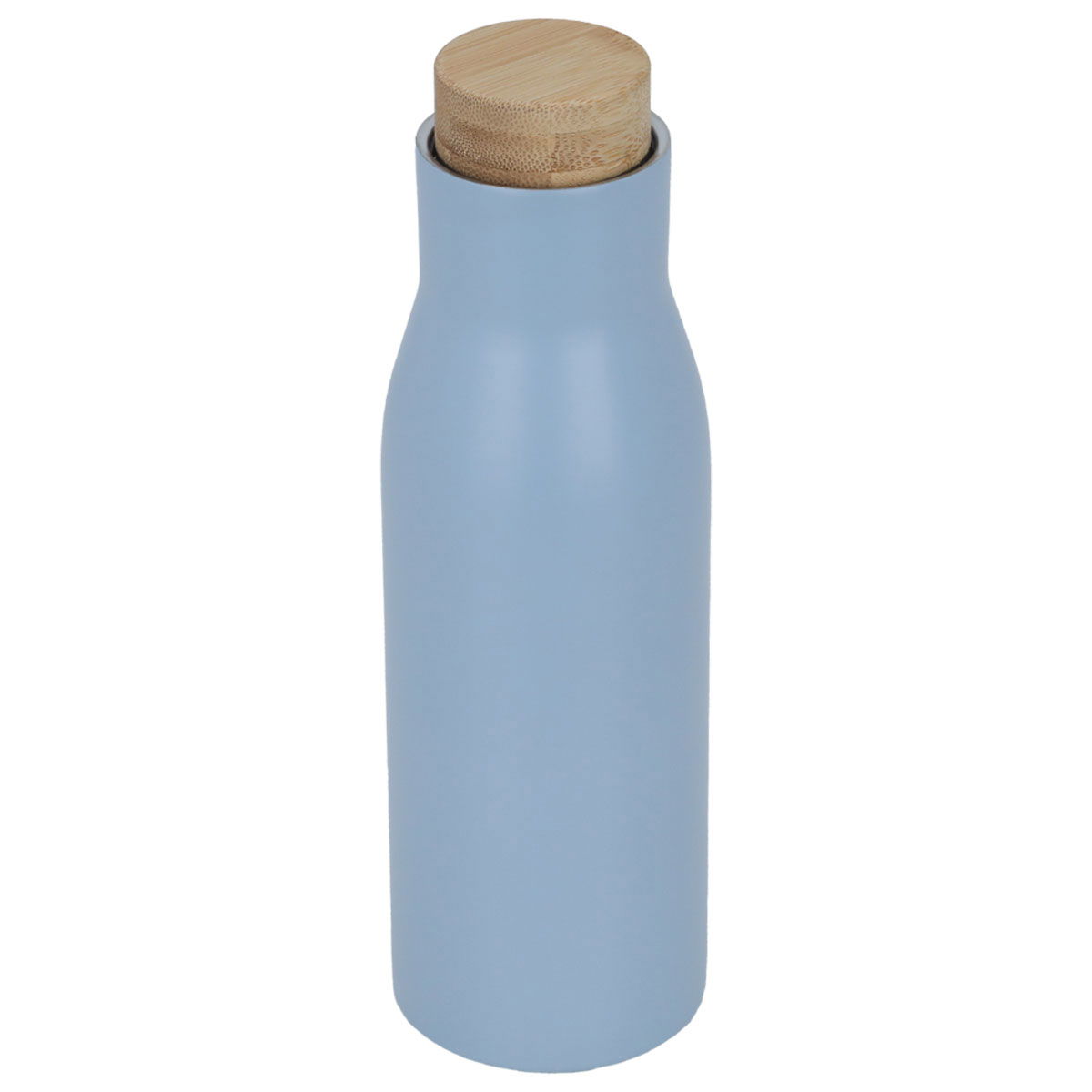 Timeless Steel Sports Mug, 500 ml, Wooden Lid - Cyan product image 2