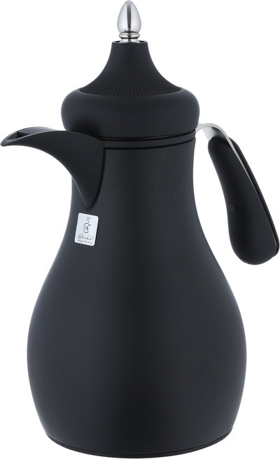 Al Saif Gallery Sama Thermos Set, 0.7/1 Liter, 2 Pieces, Inner Glass Container, Stainless Steel Outer Body - Black product image 5