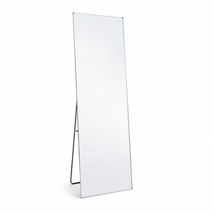 مراية ستاند زجاج، 160×50 سم، ستاند معدن - فضي product image 2