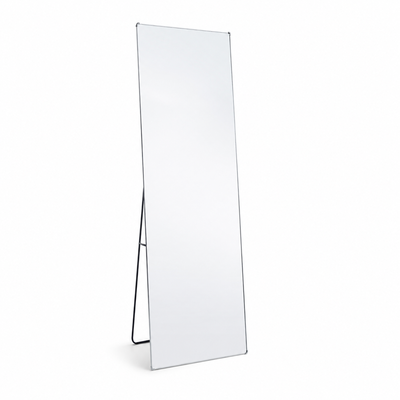 مراية ستاند زجاج، 160×50 سم، ستاند معدن - فضي product image 2