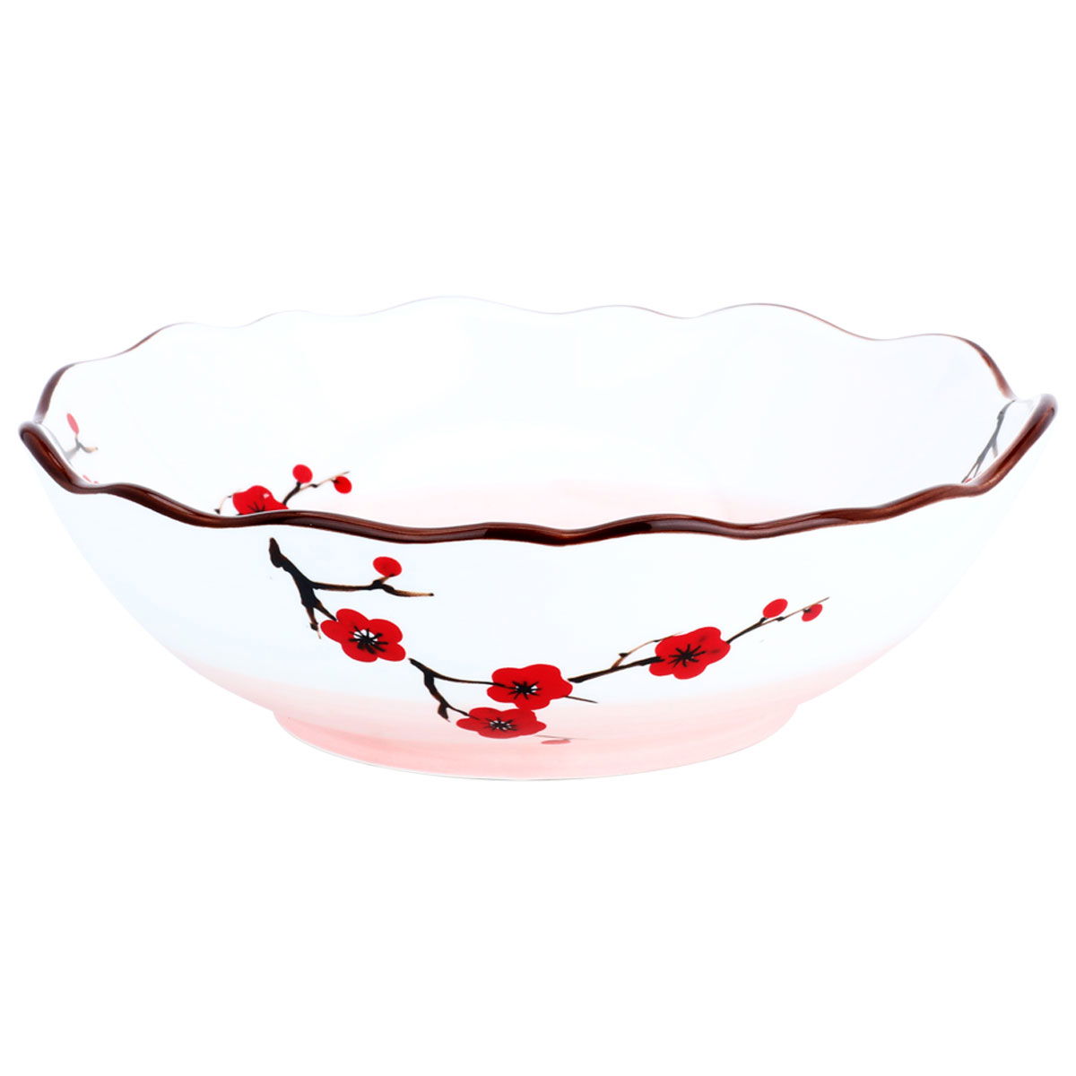 Al Saif Gallery porcelain serving plate, round, deep - colored product image