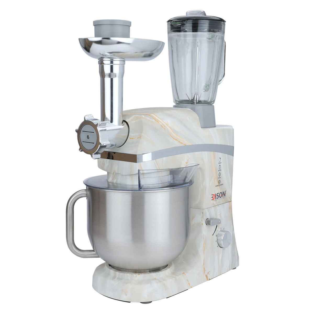 عجانة إديسون همر، 4 وظائف، 6.5 لتر، 1000 واط، 6 سرعات - بيج product image 2