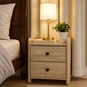 كومدينه خشب ام دي اف، 50×40×40 سم، 2 درج - رمادي product image