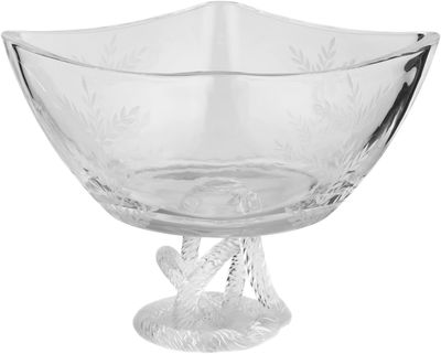 وعاء تقديم زجاج السيف غاليري، 23x23x19 سم، قاعدة، معين - شفاف product image 1