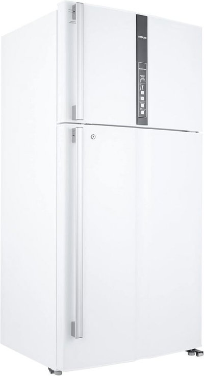 ثلاجة نوفروست هيتاشي، 600 لتر، انفرتر، فريزر علوي، R-V805PS1KVTWH(ME) - ابيض product image 3