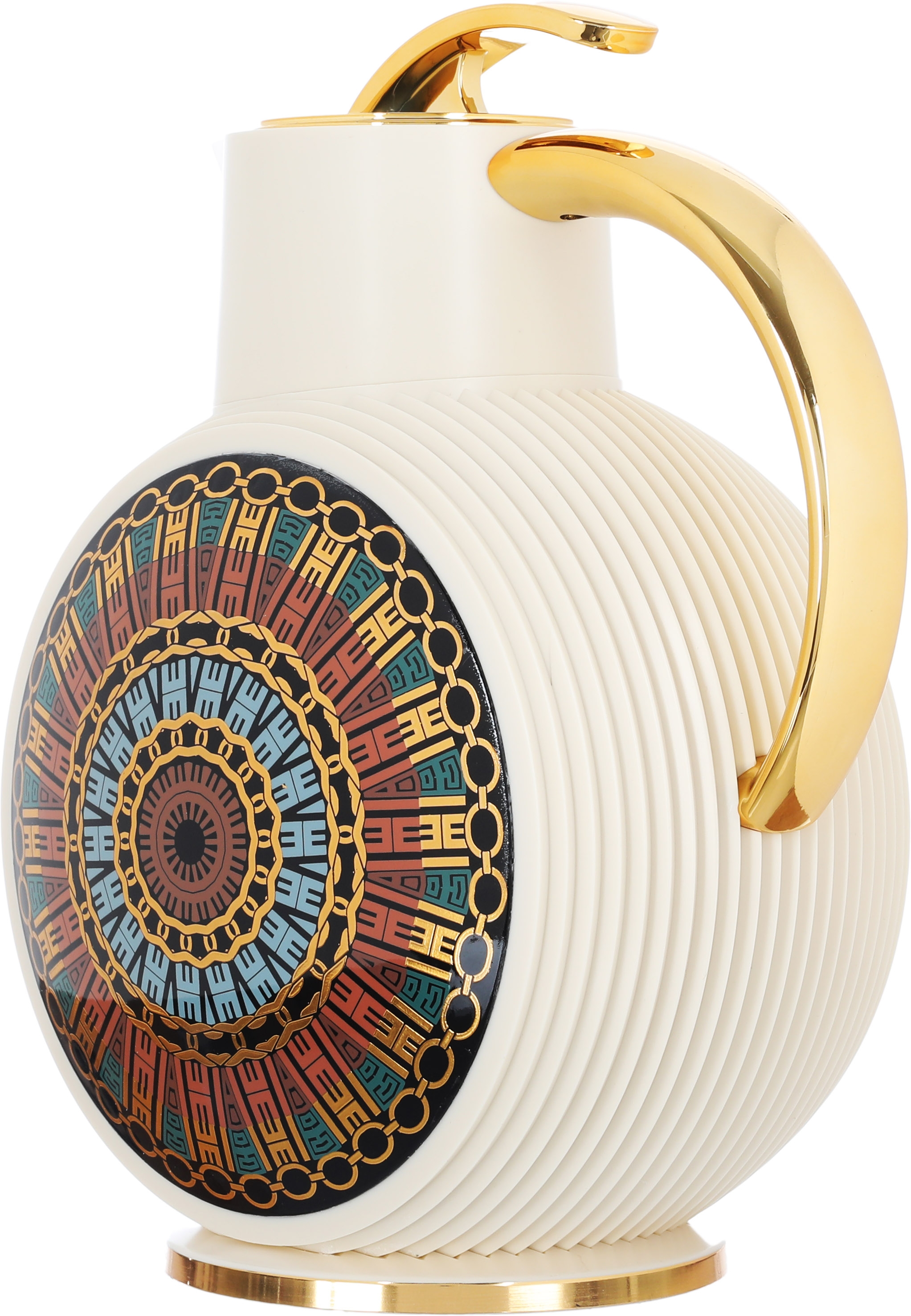 Glory Al-Jawhara Thermos, 900 ml, glass inner container, plastic outer shell - beige product image 4