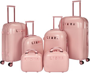 Limra WM-25 ABS Luggage Set, 6 Sizes, 4 Wheels, Combination Lock - Pink product image