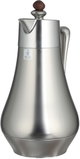 Al Saif Gallery Al Dana 2 Thermos Set, , 1/1 Liter, 2 Pieces, Glass Inner Container, Stainless Steel Outer Body, Push Button - Matte Wood Finish Silver product image 9