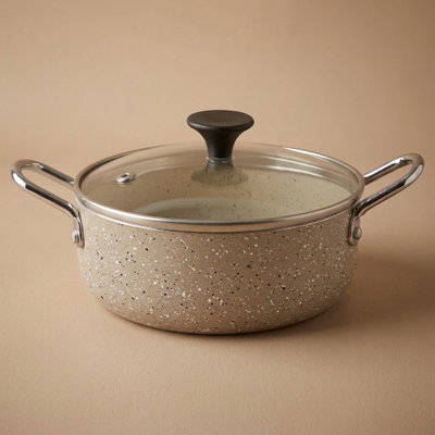 قدر طهي جرانيت السيف غاليري، 14 سم - بيج product image 1