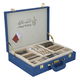 طقم ملاعق استيل السيف غاليري، 72 قطعة، نقش ذهبي، بشنطة جلد - فضي product image 1