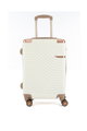 طقم شنط سفر ABS ليمرا، 5 مقاسات، 4 عجلات، زاويه 360 درجة، LMA-1465 - بيج product image 3