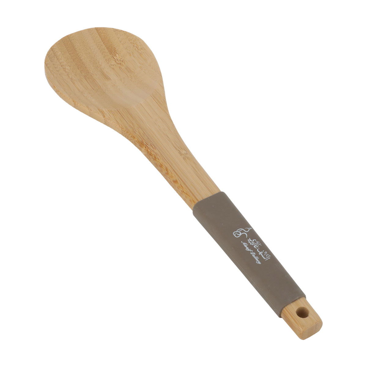 Alsaif Gallery Wooden Ladle, Silicone Handle - Wooden product image 2