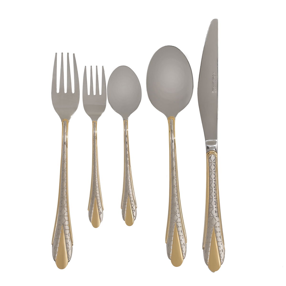 Al Saif Gallery steel cutlery set, 30 pieces - silver product image