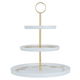 Al saif Gallery Porcelain Cake Stand, 3 Tiers - White product image 1