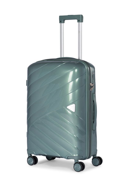 طقم شنط سفر بولي بروبيلين ليمرا، 3 مقاسات، 4 عجلات، LMA-1923 - اخضر فاتح product image 4