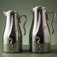 Al Saif Gallery Hawaa Thermos Set, 0.7/1 Liter, 2 Pieces, Inner Glass Case, Outer Plastic Body - Silver Black product image 1
