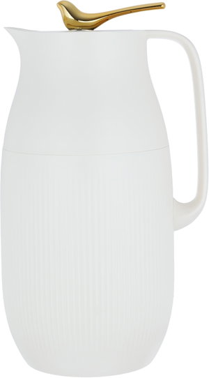 Al Saif Gallery Royal 6 thermos, 1.6 liters, glass inner container, plastic outer shell - beige product image 2
