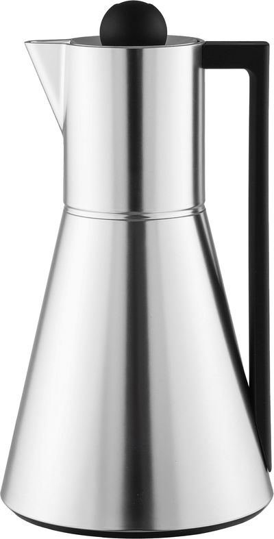 ترمس لينا افريست، 1 لتر، خامة داخلية زجاج، غطاء ضغاط، يد اسود - فضي product image 1