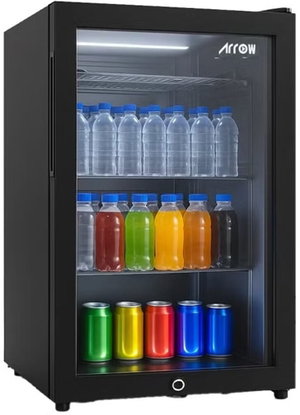 ثلاجة ميني بار ديفروست ارو، 132 لتر، 4.6 قدم، باب واحد، 3 ارفف، RO-140SCH - اسود product image