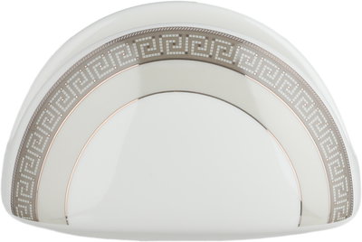 طقم تقديم سفرة بورسلان السيف غاليري، 166 قطعة، نقش فضي - أبيض بني product image 5