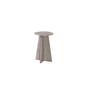 Modern side table, MDF wood, 60x40 cm - light beige product image 2