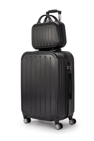 طقم شنط سفر ABS ليمرا، 6 مقاسات، 4 عجلات، زاويه 360 درجة، LMA-1414 - أسود product image 2