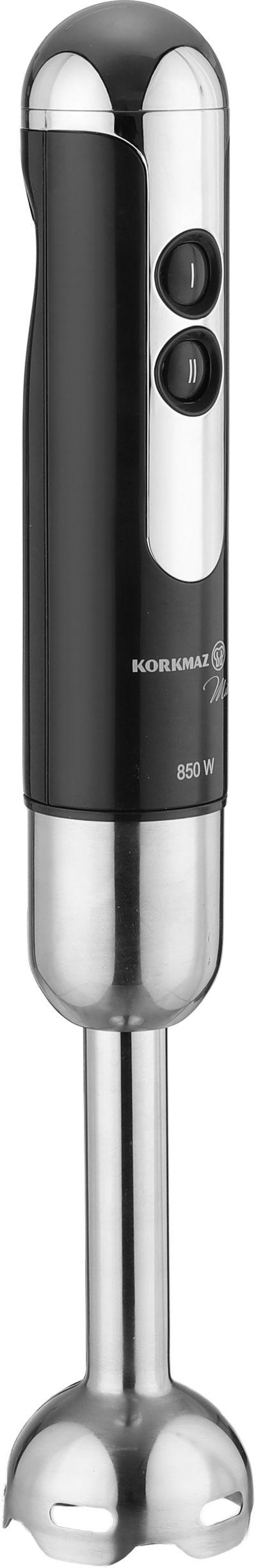 محضرة طعام كهربائية كوركماز، 1.5 / 1 لتر، 850 واط، سرعتين - أسود فضي product image 3