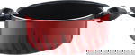 Tefal New Tempo Flame Titanium Coated Saucepan with Handles and Lid, 24cm - Red product image 3