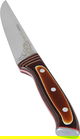 Al Saif Gallery Steel Knife, Engraved, 14.5 cm, Wood Handle - Brown product image 1