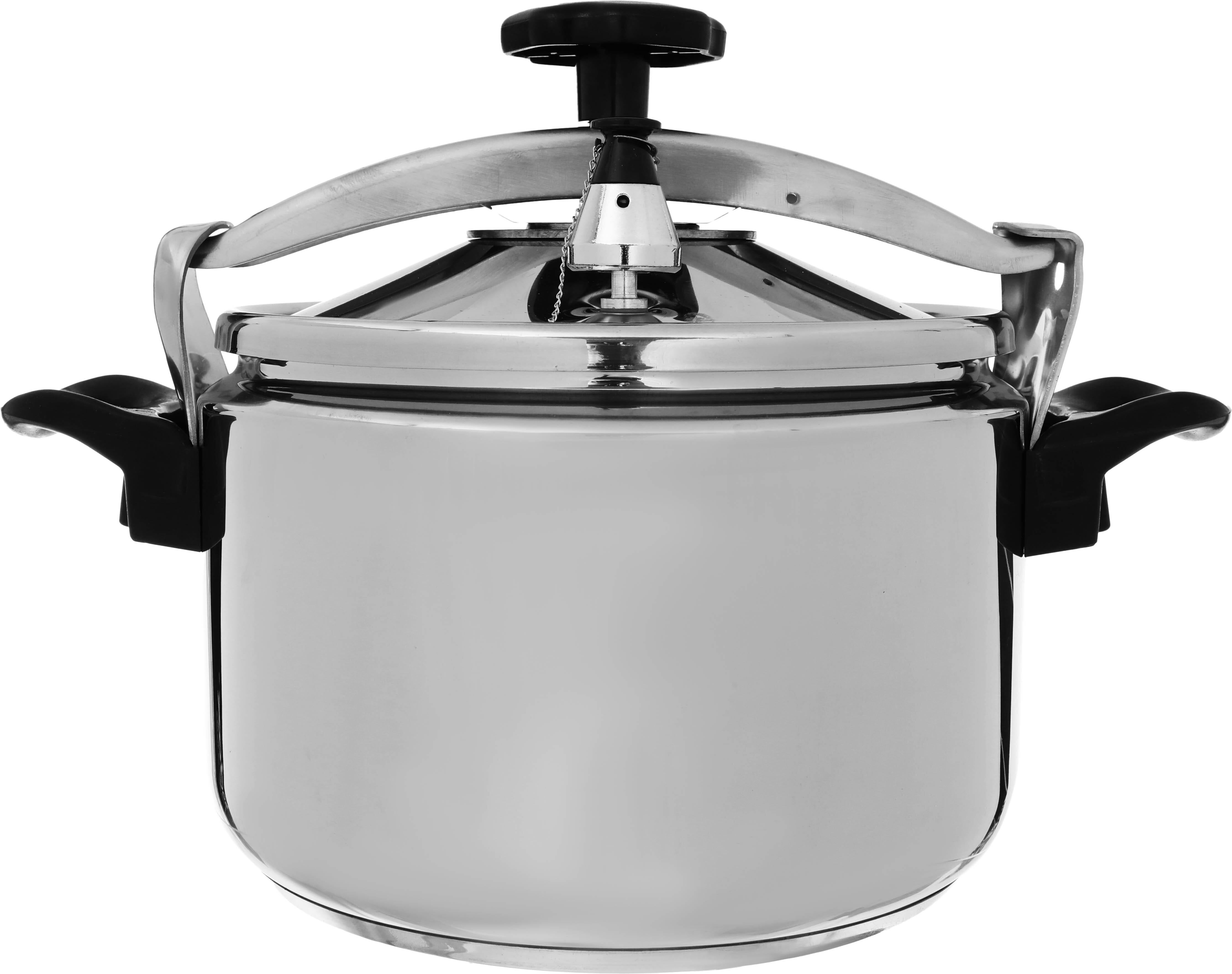Steel Volcano Pressure Cooker, 11 Liter - Silver product image 1