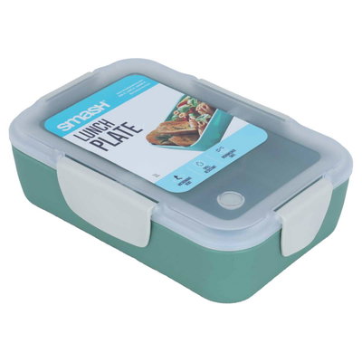 Al Saif Gallery Plastic Lunch Box, 1 Liter / 33.8 Inch, Rectangle - Green product image 2