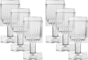 Al Saif Gallery Glass Serving Set, 6 Pieces, Square, Base - Clear product image