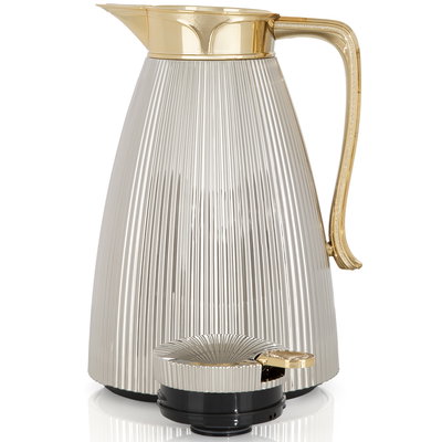 طقم ترامس سديم السيف غاليري، 1 / 0.7 لتر، 2 قطعة، حافظة داخلية زجاج حراري، هيكل خارجي ستاينلس استيل - فضي ذهبي product image 2