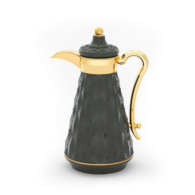 طقم ترامس روافد 2 السيف غاليري، 1 /1 لتر، 2 قطعة، حافظة داخلية زجاج حراري - رمادي غامق product image 2