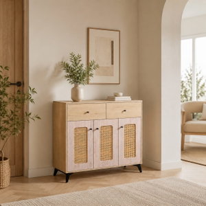 بوفية مودرن خشب MDF، 95×100×35 سم - خشبي product image