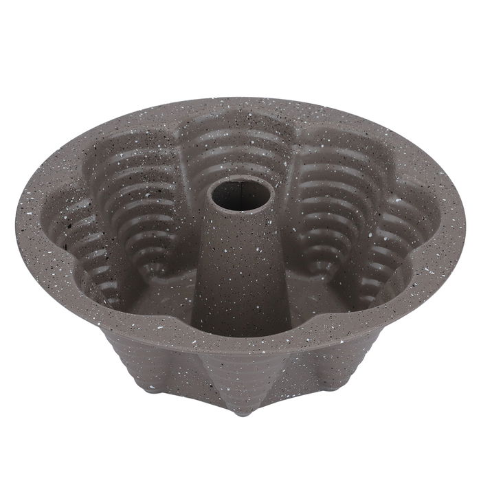 Granite Cake Mold with Bake Chef Stand, 22.8 x 8 cm, Round - Brown product image 1