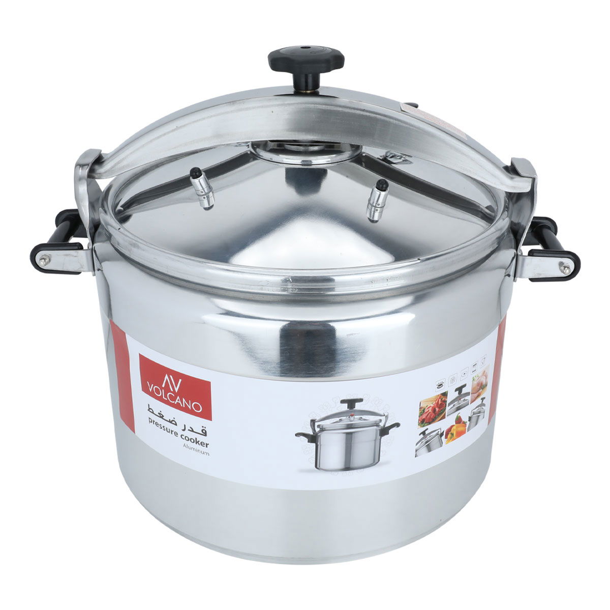 قدر ضغط فولكانو ألمنيوم السيف غاليري، 50 لتر - فضي product image 2