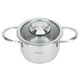 قدر استيل غطاء زجاج هاشفير، 800 مل، 12 سم - فضي product image 3