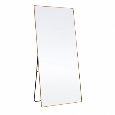 مراية ستاند زجاج، 180×70 سم، ستاند معدن - ذهبي product image 2