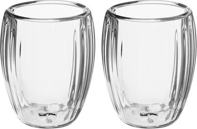 طقم فناجين زجاج مضاعف حراري السيف غاليري، 120 مل، قطعتين - شفاف product image 1