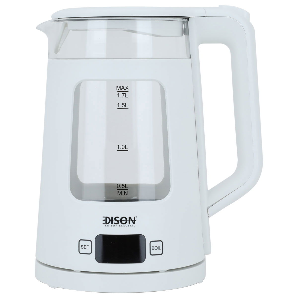 Edison Electric Kettle, 1.7L, 2200W - White product image 1