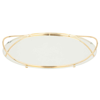 Tofareh SteelAl Saif Gallery, oval - silver product image 1