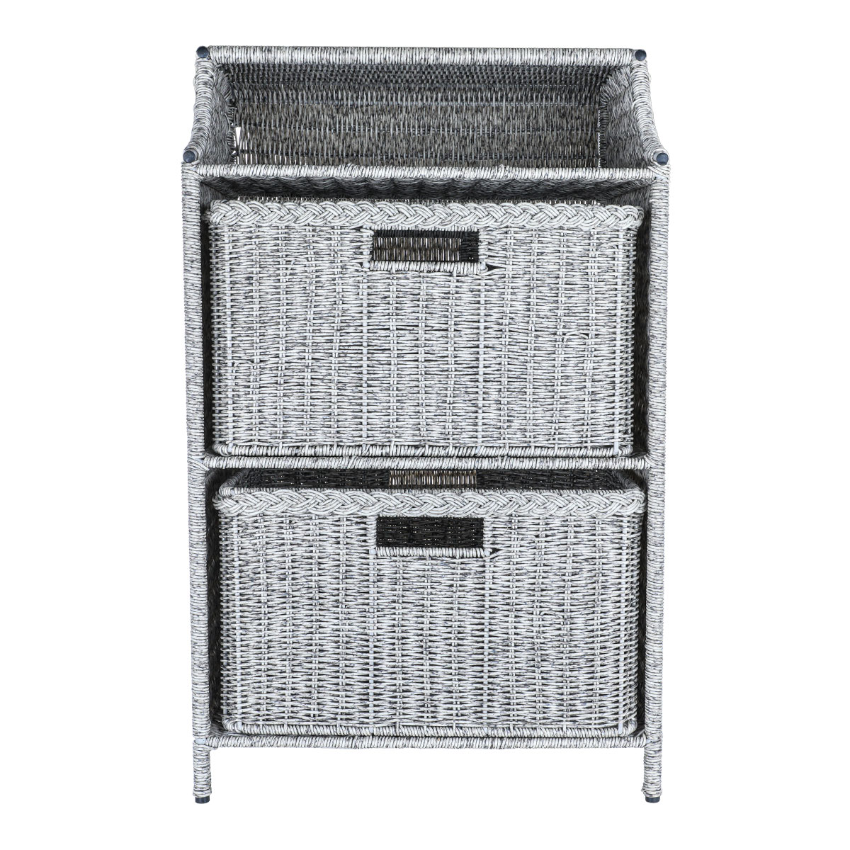 Wahj Almash Wicker Storage Cabinet, 42 X 32 X 69 Cm - Light Grey product image 1