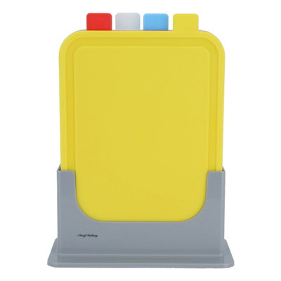 Al Saif Gallery plastic cutting board, five pieces, stand - colored product image 2