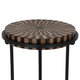 Al Saif Gallery Wooden Serving Table, Round - Brown product image 3