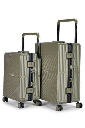 طقم شنط سفر بولي كربونات ليمرا، 2 مقاس، 4 عجلات، LMA-1915 - اخضر product image 2