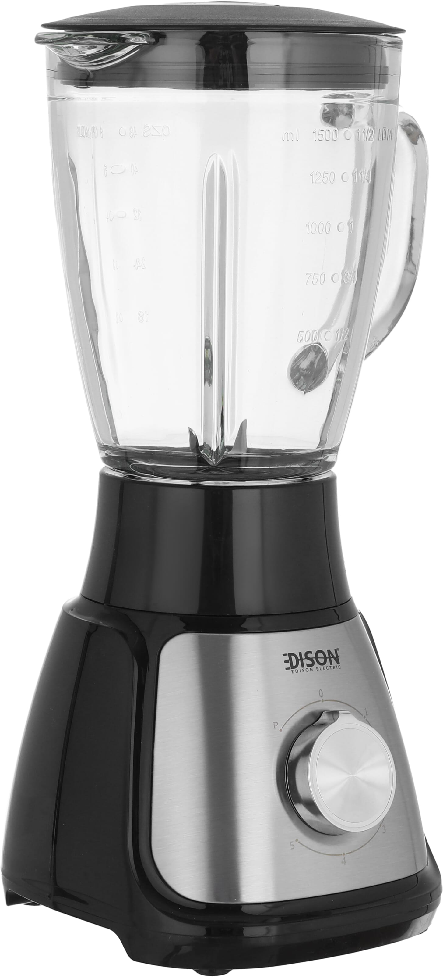 خلاط استيل 3×1 إديسون، 500 واط، 1.5 لتر، BL1055MC-CB - اسود رمادي product image 2