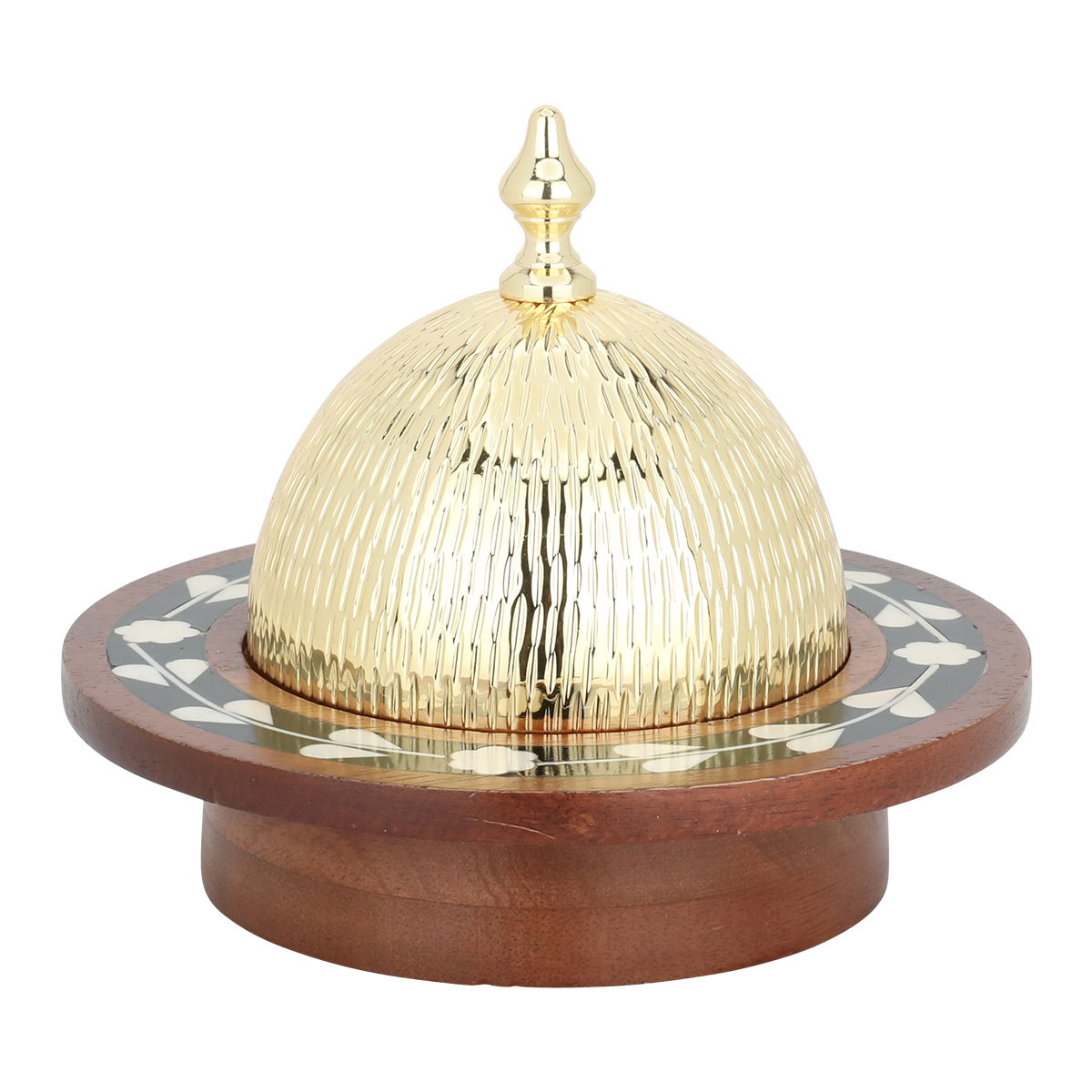 Wooden Al Saif Gallery Date, Round, Golden-Brown Cover product image