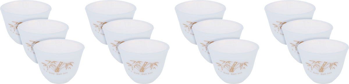 طقم فناجين قهوة عربي أركوبال السيف غاليري، كوري، نقش غصن، 12 قطعة - أبيض product image 1