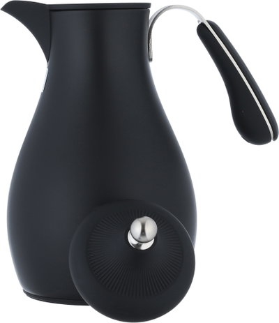 Al Saif Gallery Sama Thermos Set, 0.7/1 Liter, 2 Pieces, Inner Glass Container, Stainless Steel Outer Body - Black product image 9